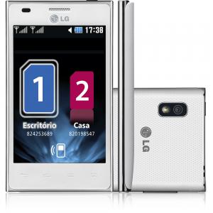 Celular Desbloqueado LG Optimus L5 Branco E615 com Dual Chip
