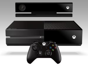 Xbox One com Kinect e um Controle